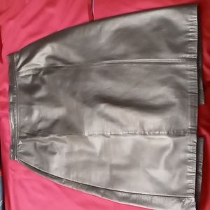 Cedars Genuine Leather Pencil Skirt
